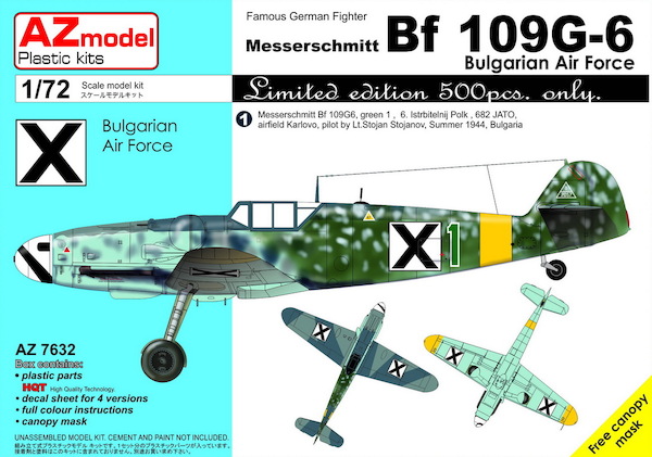 Messerschmitt Bf109G-6 'Bulgarian AF" az7632