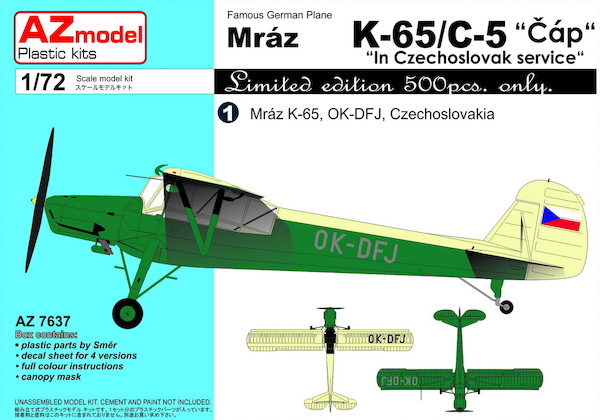 Mráz K-65/C-5 Cap (Fi156 Storch) in Czechoslovak Service az7637