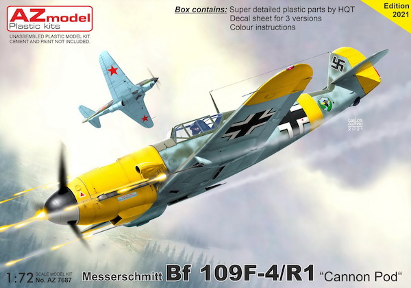 Messerschmitt Bf 109F-4/R1 'Cannon Pod' az7687