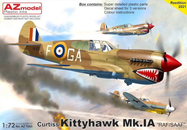 Curtiss P40E Kittyhawk Mk.IA 'RAF & SAAF' az7693