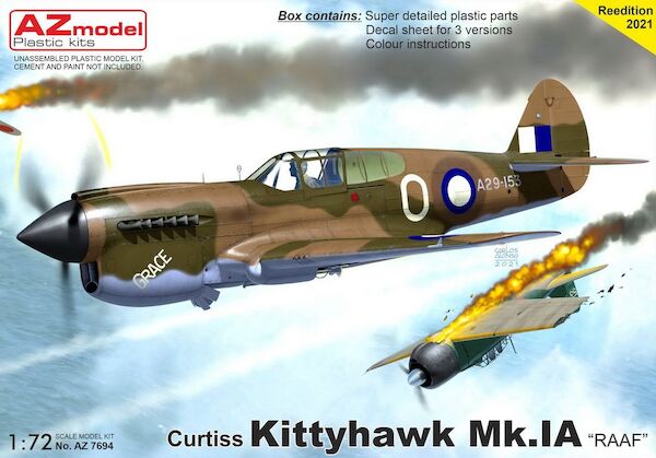Curtiss P40E Kittyhawk Mk.IA RAAF az7694