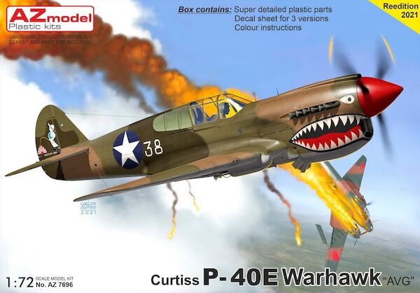 Curtiss P40E Warhawk 'AVG' az7696