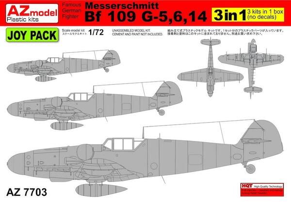 Messerschmitt Bf109G-5/6/14 Joy pack (sprues only, 3 complete sets) az7703