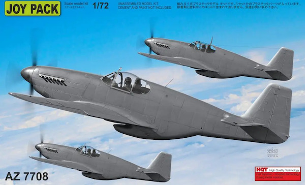 P51B/C Mustang Joy Pack (sprues only), 3 sets (incl. stencils decals) az7708