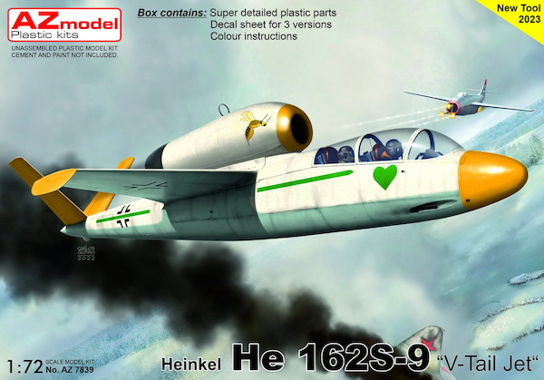 Heinkel He162S-9 "Salamander" 'V-tail Jet'  AZ7839