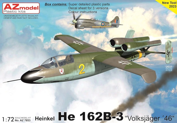 Heinkel He162B-3 "Salamander" 'Volksjager '46'  AZ7853