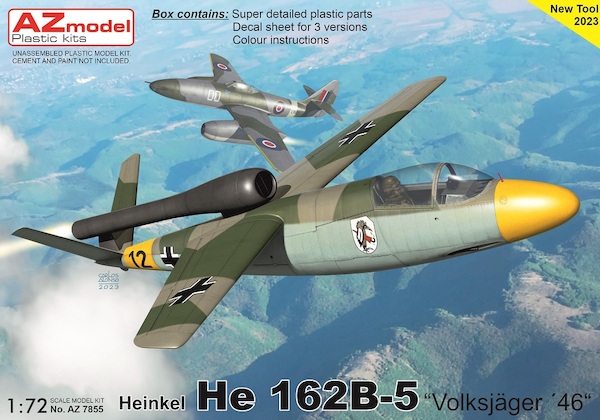 Heinkel He162B-5 "Salamander" 'Volksjager '46'  AZ7855