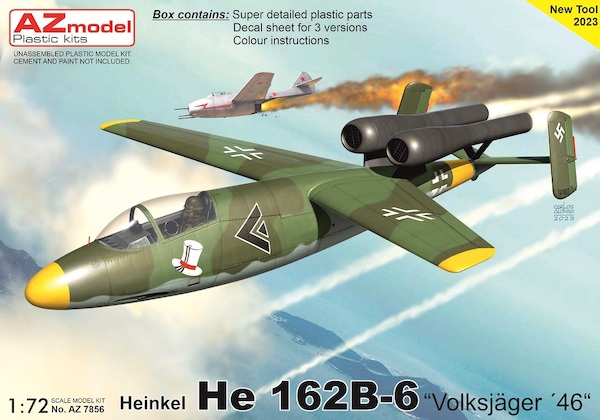 Heinkel He162B-6 "Salamander" 'Volksjager '46'  AZ7856
