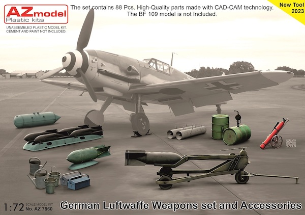 German Luftwaffe Weapons set and Accessories  AZ7860