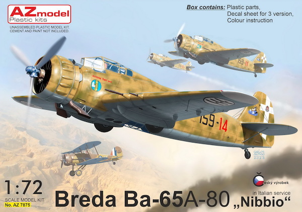 Breda Ba65A-80 "Nibbio" in Italian Service (REISSUE)  AZ7875