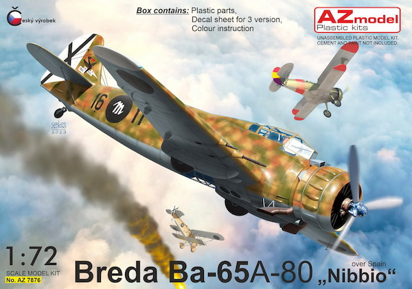 Breda Ba65A-80 "Nibbio" Over Spain  (REISSUE)  AZ7876