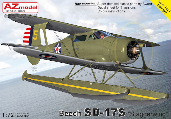 Beech SD17S Staggerwing  Floatplane  AZ7891