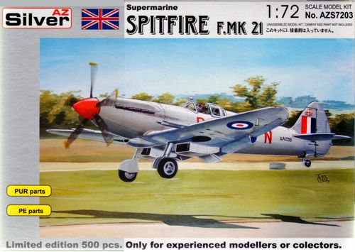 Supermarine Spitfire F Mk21 with 5 bladed prop AZS7203