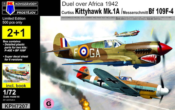 Kittyhawk + Bf 109F, incl. book  KPH7207