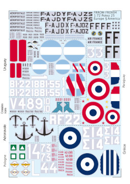 Potez 25 Europe & South America (France, Greece, Uruguay etc) FROX04