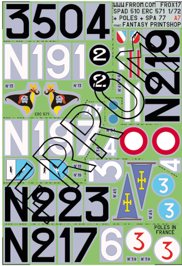 Spad 510 (ERC 571, Poles in France, SPA 77) FROX17