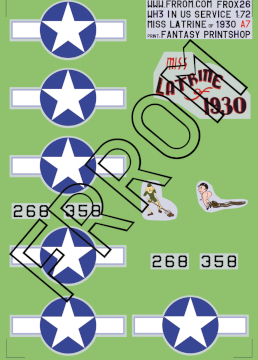 Martin WH3 "Miss Latrine of 1930", for FR0060 & FR0061  FROX26