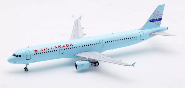 Airbus A321-211 Air Canada C-GIUB (Ice Blue Livery With 70th Anniversary Tail B-321-IUB