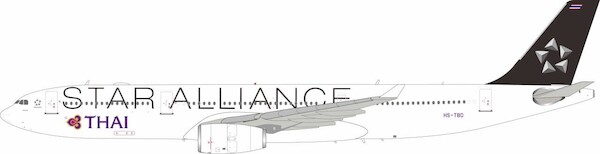 Airbus A330-343 Thai Airways Star Alliance HS-TBD B-333-TG-TBD