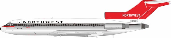 Boeing 727-51 Northwest Orient Airlines N462US POLISHED  B-721-NW-462P