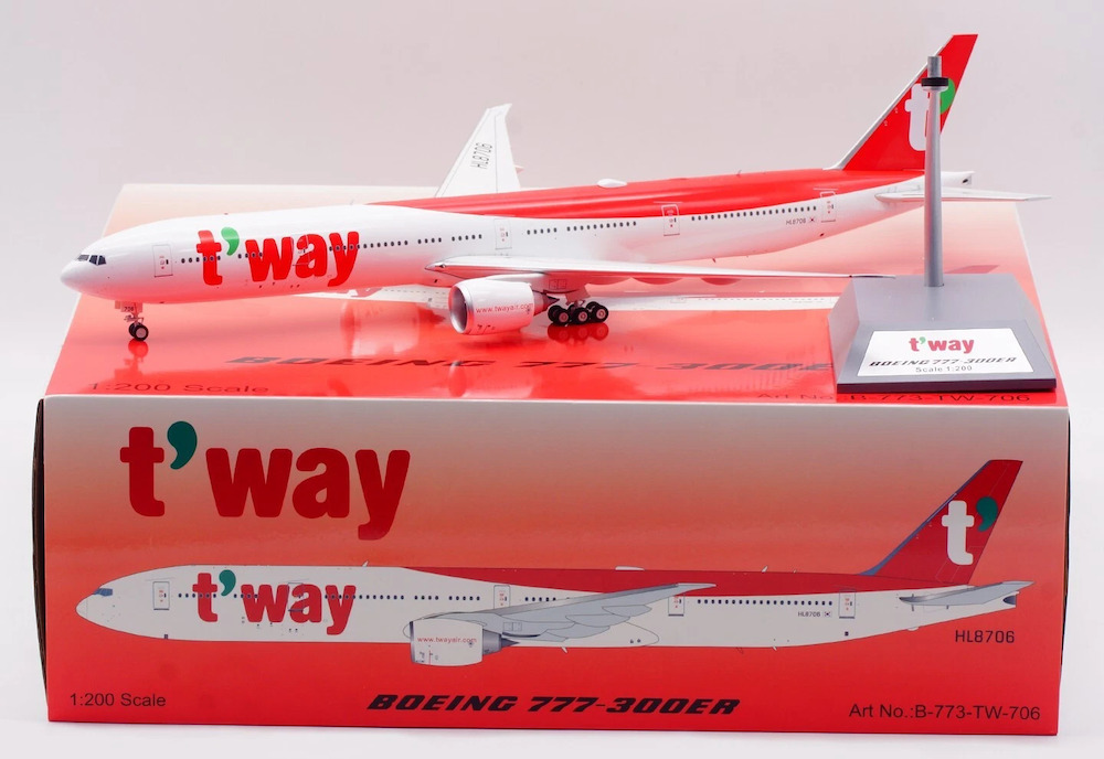 B Models B-773-TW-706 Boeing 777-367ER T'way Air HL8706