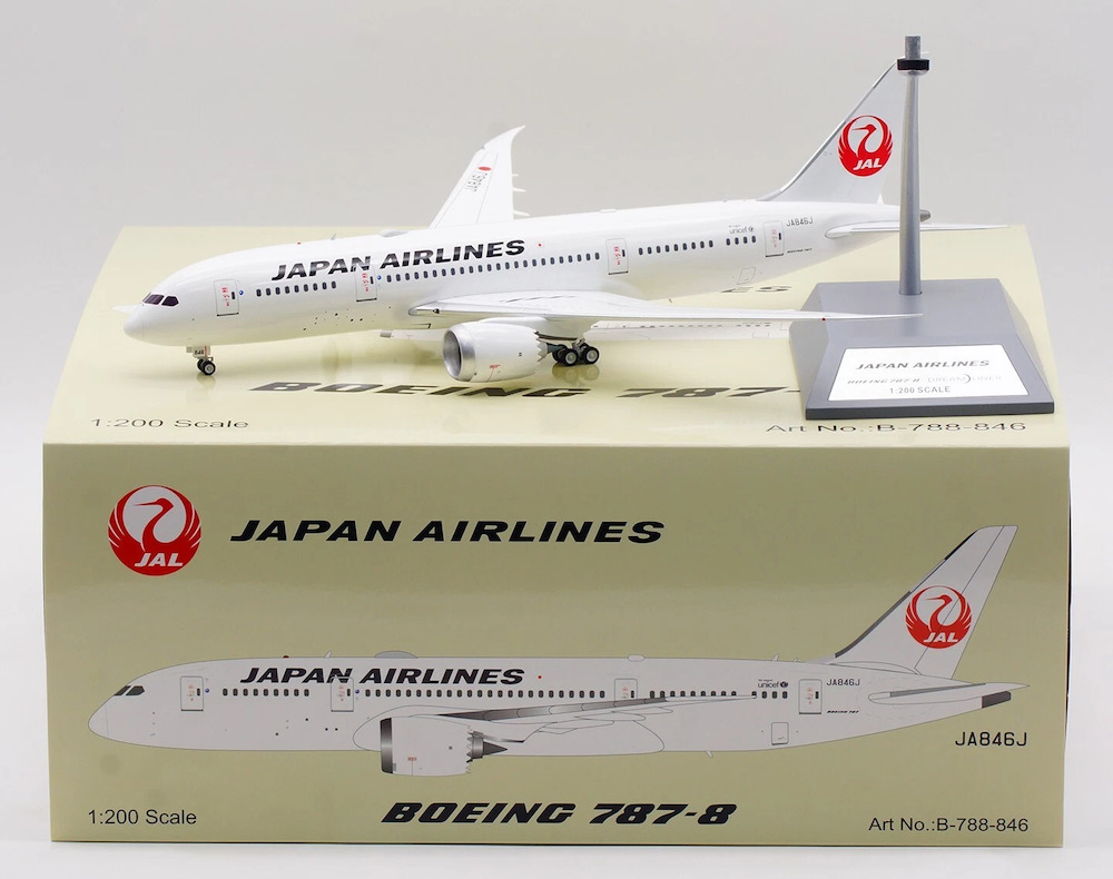 B-Models 1:200 JAL日本航空 B787-8 JA846J B Models B-788-846 Boeing 787-8 Dreamliner JAL Japan Air