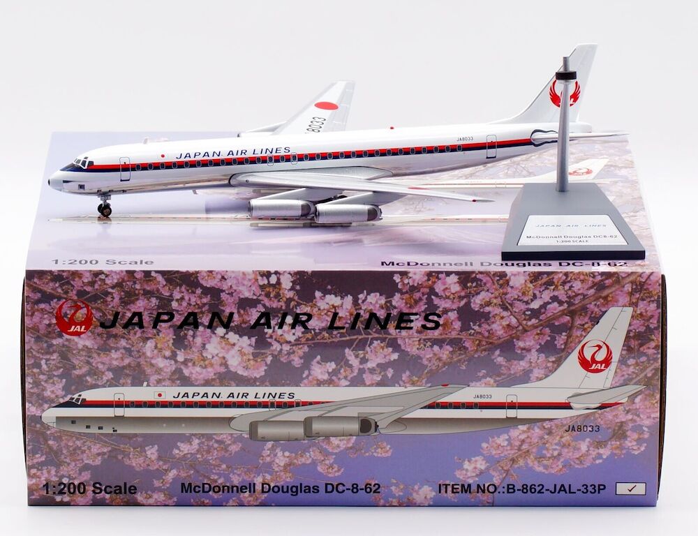 B Models B-862-JAL-33P Douglas DC-8-62 Japan Air Lines – JAL JA8