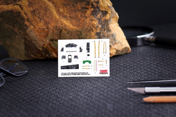 3D Cockpit Detail Decals F104G Starfighter (Italeri) B3D-0013