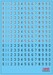 Turkish AF White rounded and basic numbers set DDT-01003