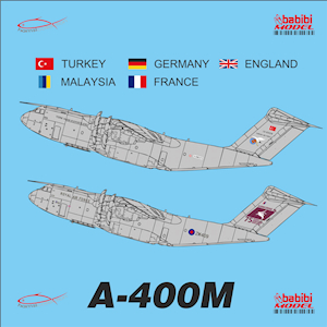 A400M Atlas International (Turkey, Malaysia, Germany, France, UK) DDT-01020