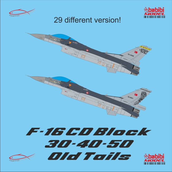Turkish AF F16C/D Old tail arts DDT-01026