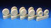 Tu22 Blinder main and nose wheel set (Modelvit/Esci/Revell/Italeri) BR72286