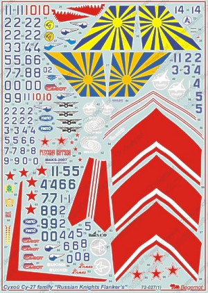 Suchoi Su27 Flanker Family (3) "Russian Knight Flankers"  BM48-06