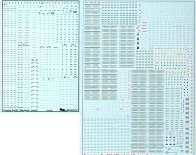 Tupolev Tu160 Blackjack Stencils  BM7223