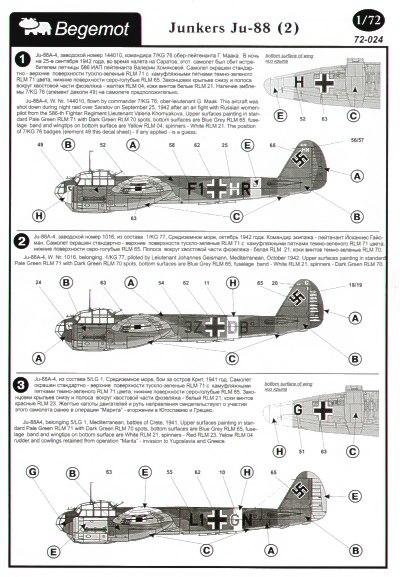 Junkers Ju88 part 2 (Luftwaffe, Hungaria, Finland)  BM7224