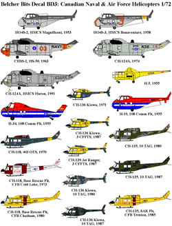 Canadian Helicopters (S55,SH3, S58,AB206, AB412) Reprinted and expanded! BD3