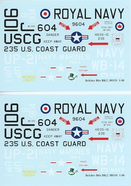 Sikorsky S-51 Decals and figure (AMP)  BB-43