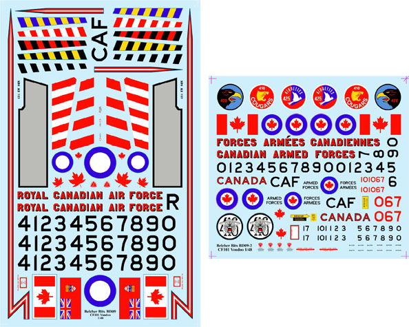 Canadian CF101 Voodoo (all units)  BD9