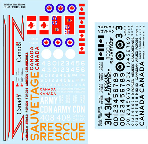 Canadian Helicopters (Chinook, Labrador/Voyageur)  BD19