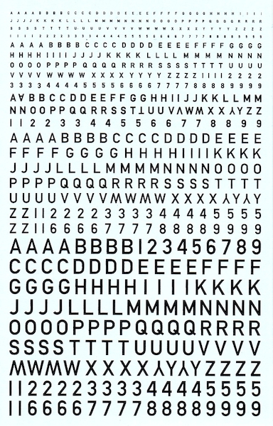 White RAF codes (2-10mm) bd02