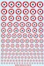 French roundels Armée de l'air 1935-40 diameter from 4 to 16 mm bd09M