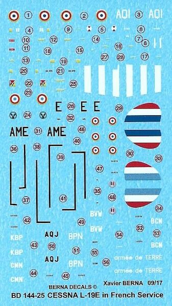 Cessna L19E in French service (8 schemes)  BD144-25