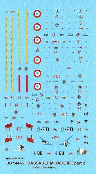 Dassault Mirage IIIE part 2 (2 schemes)  BD144-27