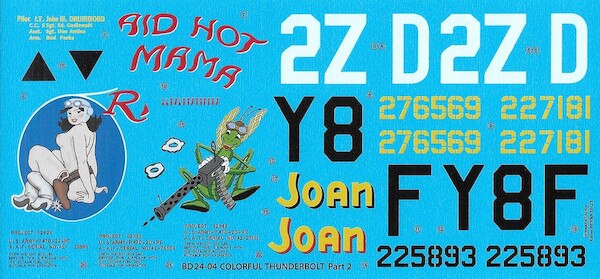 Republic P-47D Colourful Thunderbolts Part 2  BD24-04