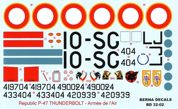 Republic P47D Thunderbolt (French AF post 45)  BD32-03