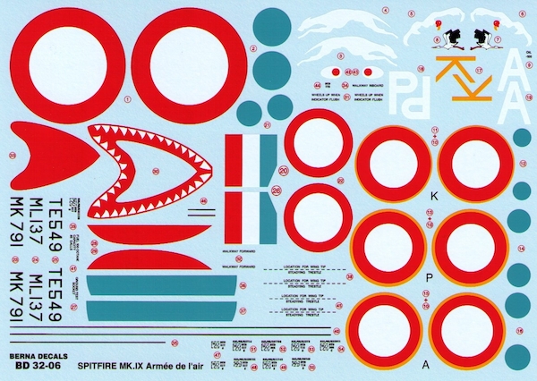 Supermarine Spitfire LF Mk.IX ('l Armee de'l Air 3 dcorations)  BD32-06