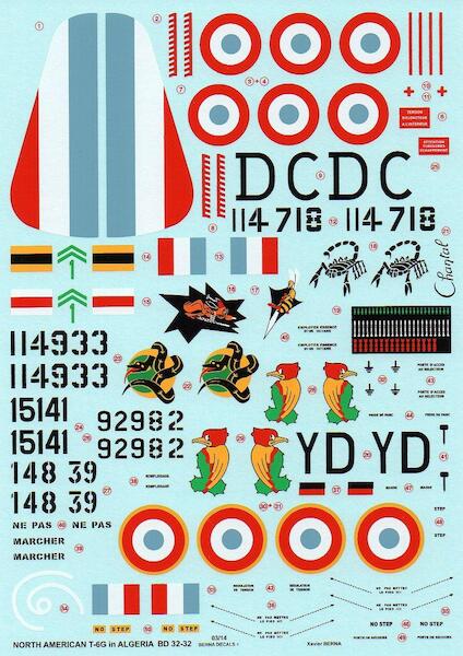 North American T6G Texan French in Algeria  BD32-32