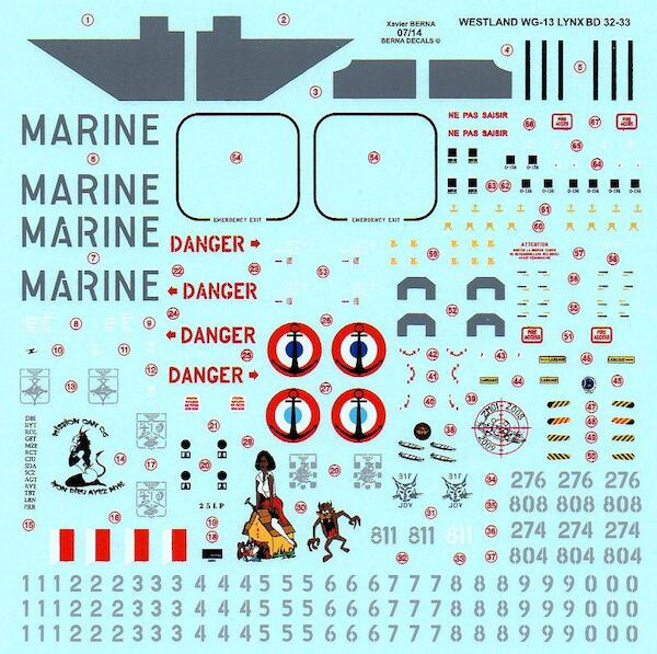 Westland WG-13 Lynx Mk 4 (French Navy)  BD32-33