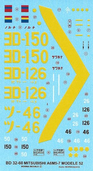 Mitsubishi A6M5 "Zero"Model 52  BD32-60