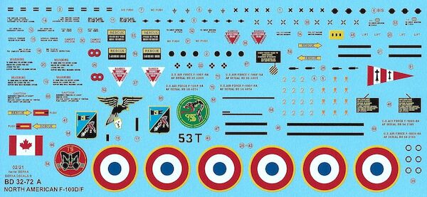 North American F-100D/F Super Sabre  (Armee de'lair)  BD32-72